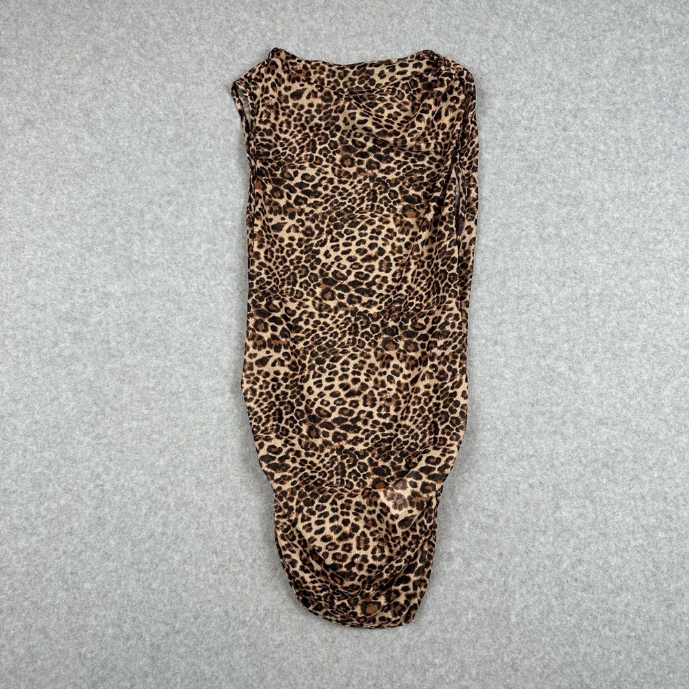 SHEIN Top Womens 6 Leopard Print‎ Crewneck Short Sleeve
